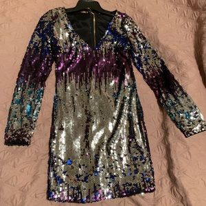 Sequin mini dress